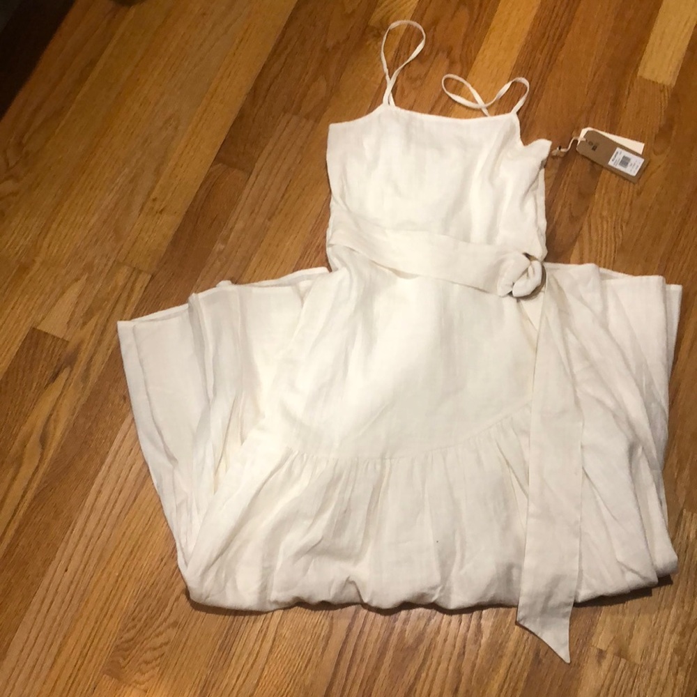 White Maxi Dress Adjustable Spaghetti Straps